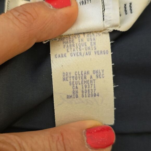 ANN KLEIN BLACK, VINTAGE LEATHER PENCIL SKIRT SZ 8 - Picture 7 of 8